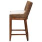 Baxton Studio Ridley Counter Stool in Brown Wash, , large