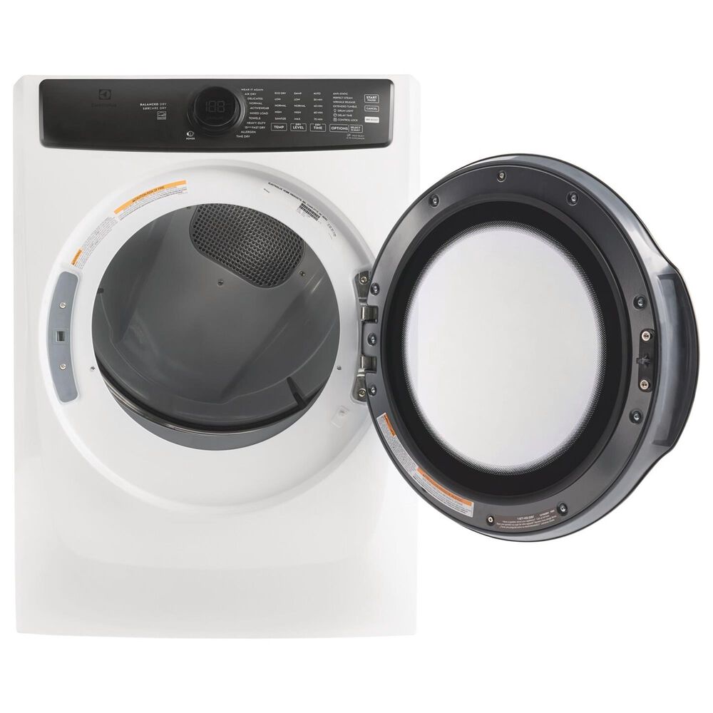 Electrolux 4.5 Cu. Ft. Front Load Washer and 8.0 Cu. Ft. Electric Dryer with Pedestal with Spacious Storage Drawer in Matte White, , large