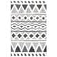 Safavieh Natura NAT685A 8" x 10" Ivory and Black Area Rug, , large