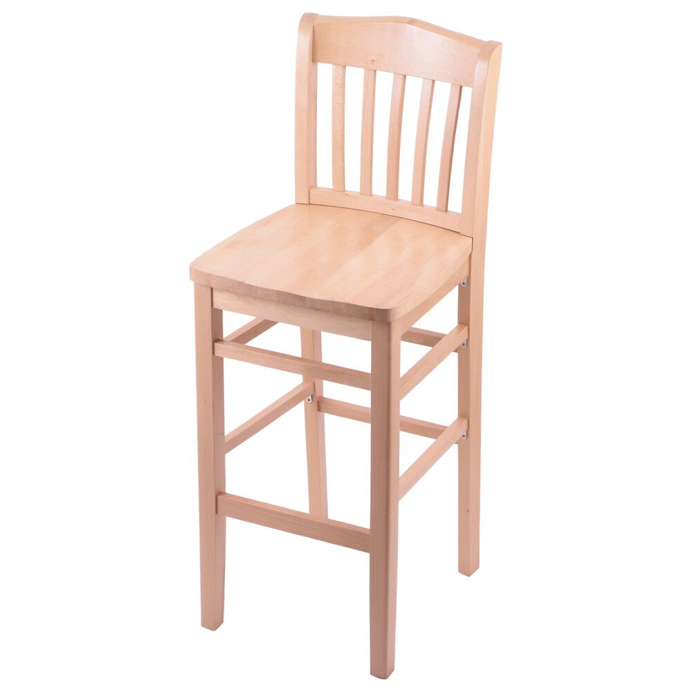 Holland Bar Stool 3110 25" Counter Stool with Natural Finish and a Natural Seat, , large