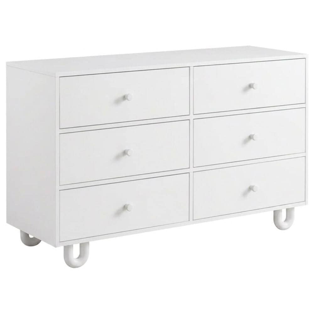 Oxford Baby Meridian 6-Drawer Dresser in White, , large