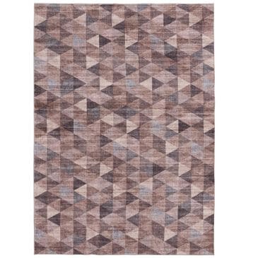 Central Oriental Rugease Marlow 5" x 7" Brown and Dark Gray Area Rug, , large