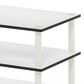 HOMLUX 3-Tier Turn-N-Tube Coffee Table in White, , large