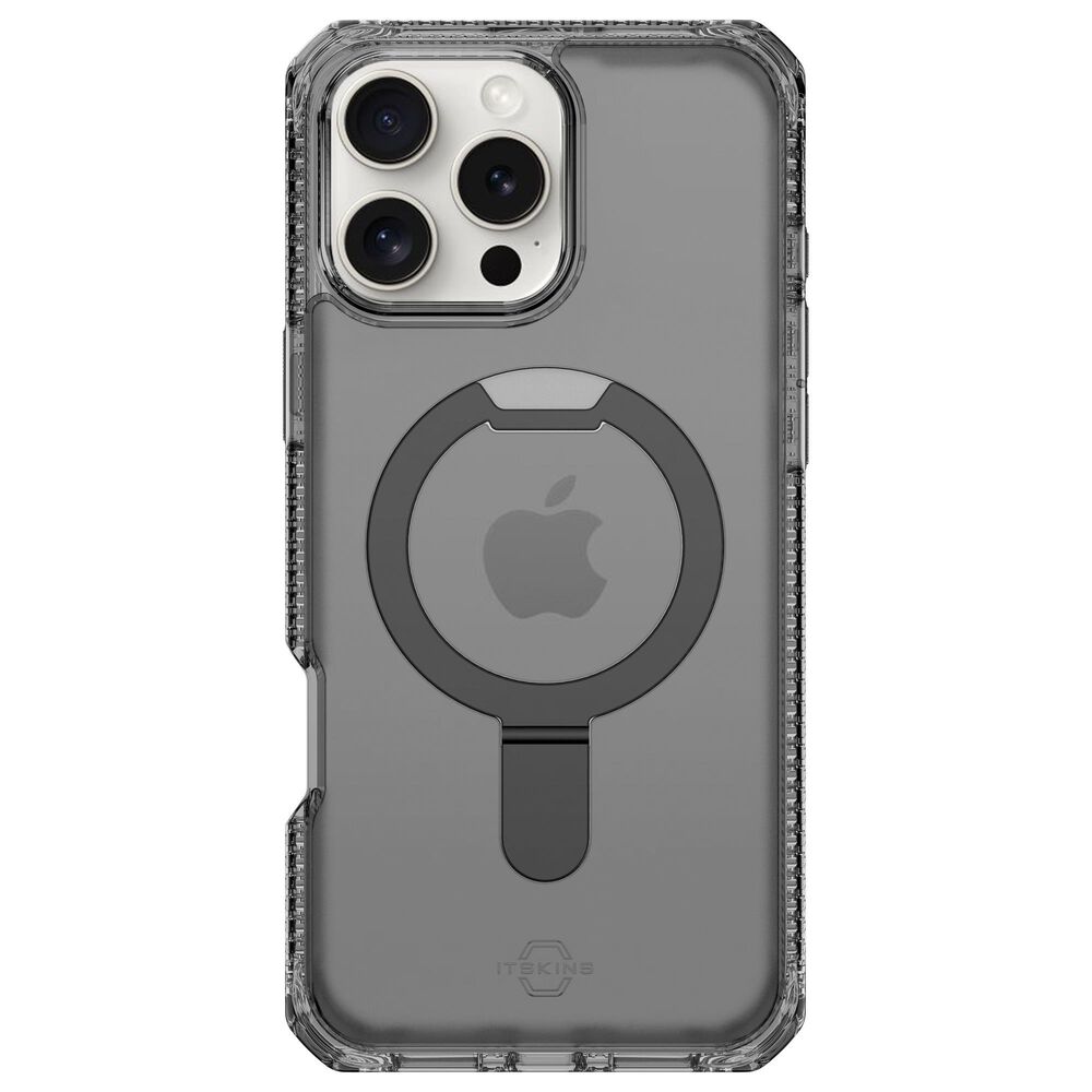 ITSkins Hybrid R Vapor Stand MagSafe Case with Stand for Apple iPhone 16 Pro Max in Black, , large