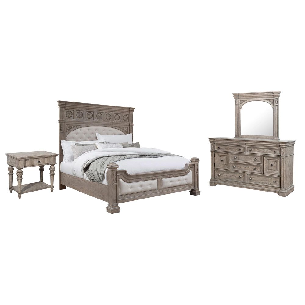 Chapel Hill Kingsbury 4 Piece Queen Bedroom Set in Gray, , large