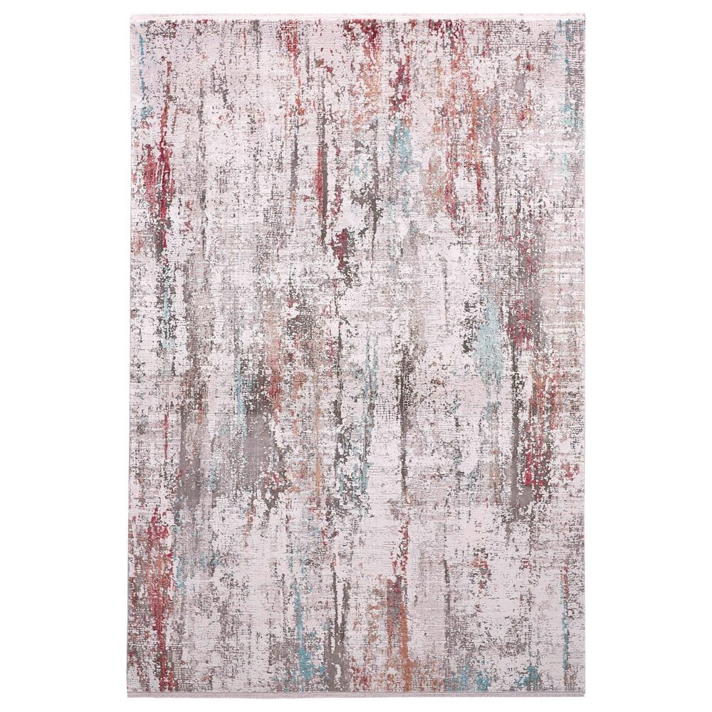 Feizy Cadiz 11"6" x 14"6" Ivory and Multicolor Area Rug, , large