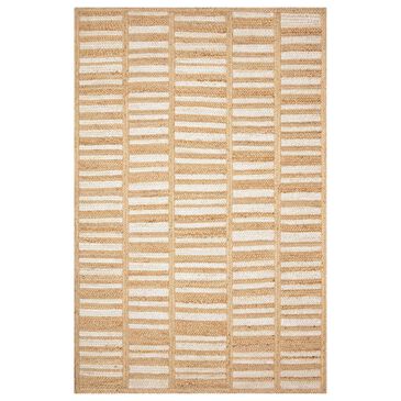 ED Ellen DeGeneres Crafted by Loloi Redondo REO-03 3"6" x 5"6" White and Natural Area Rug, , large