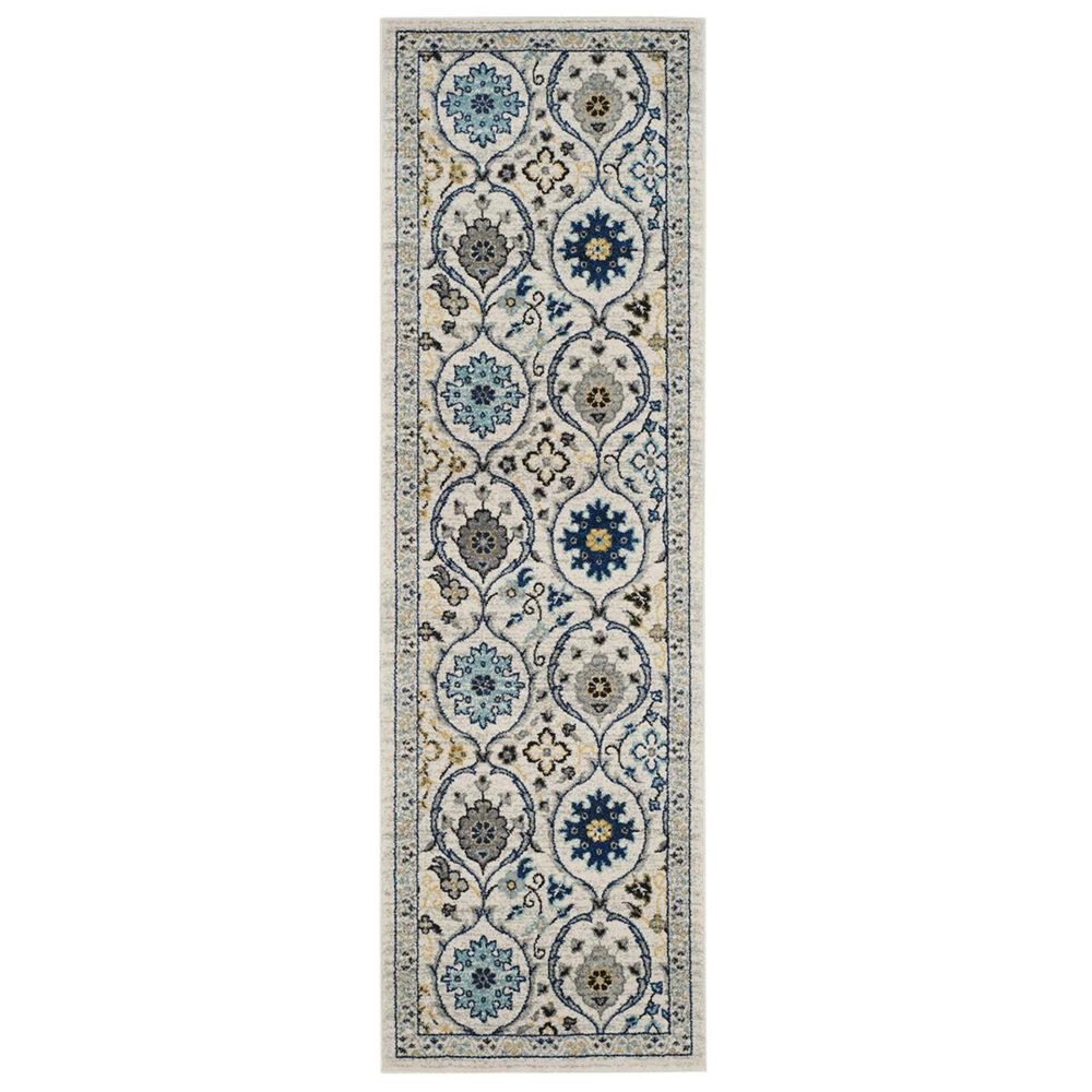 Safavieh Evoke EVK210C-27 2&#39;2&quot; x 7&#39; Ivory/Blue Runner, , large