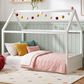 Mayberry Hill Sami Twin Canopy Montessori Bed in White, , large