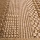 Central Oriental Santorini Large Stripe 5"3" x 7"7" Earth Area Rug, , large