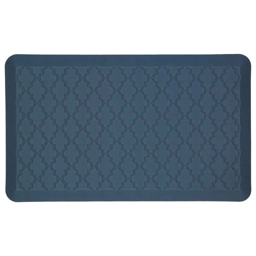 Karastan Dri-Pro Comfort Classic Lattice 4900-17348 1"6" x 2"6" Blue Area Rug, , large