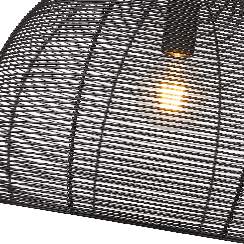 Golden Lighting Calypso Medium Pendant in Matte Black, , large