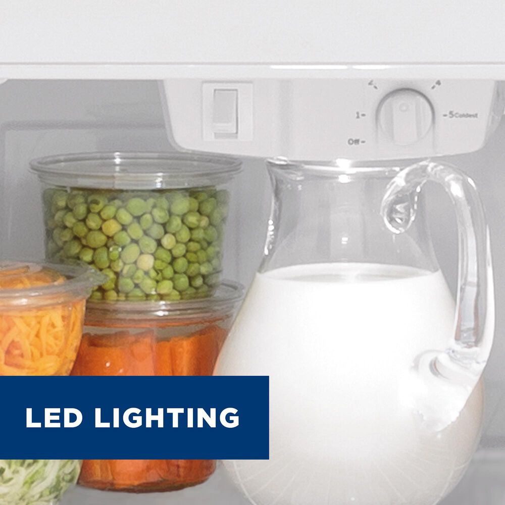 GE Appliances 15.6 Cu. Ft. Top Freezer Refrigerator with Right Hinge in White, , large