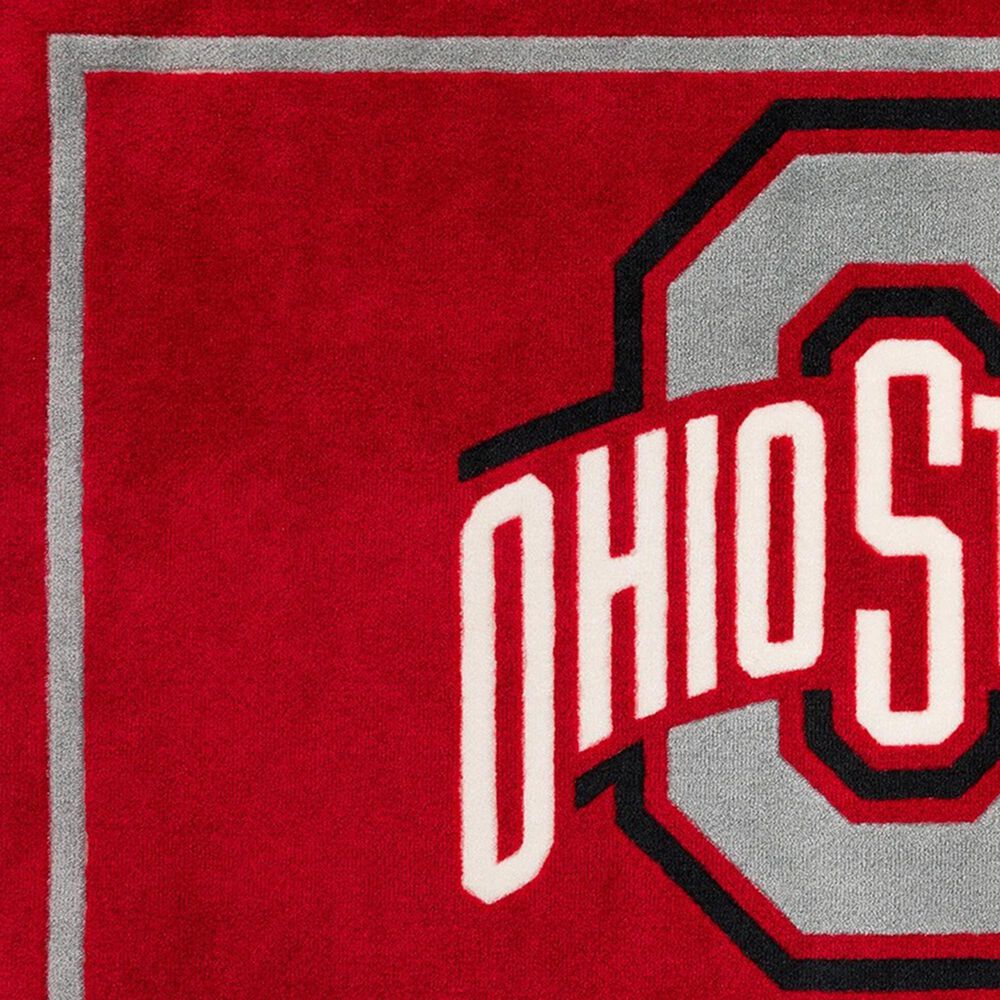 Luxury Sports Rugs NCAA Ohio State Buckeyes 8' x 10' Red Area Rug