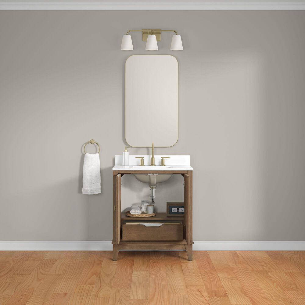 37B Kinsale 30" Single Bathroom Vanity Cabinet in Walnut Drift with White Composite Stone Top and Backsplash, , large