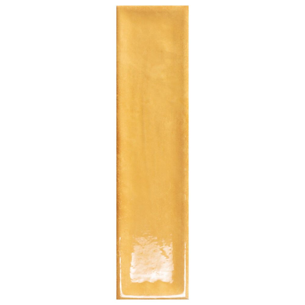 Emser Raku Mustard 3" x 12" Glossy Ceramic Tile with 6.3 Sq. Ft./Carton, , large