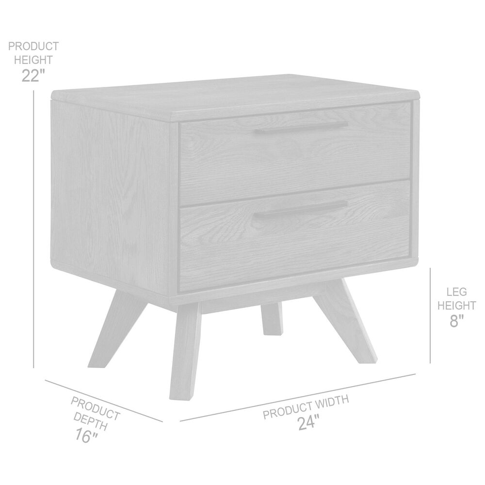 Blue River Astoria 2-Drawer Nightstand in Dark Brown, , large