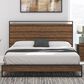 Golden Wave Furniture Hendrick King Bed in Brown and Black, , large