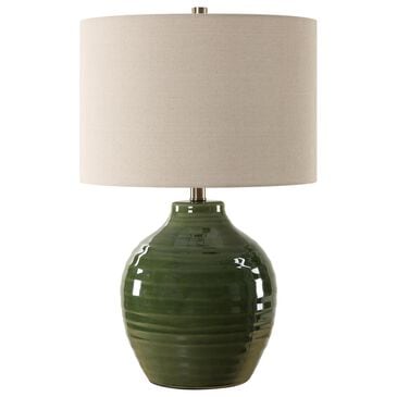 Uttermost Table Lamp in Rich Moss Green, , large