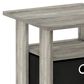 HOMLUX 2-Piece 1-Shelf End Table with Bin Drawer in French Oak, , large