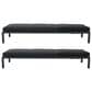 Hearth and Haven Navan Outdoor Foldable and Stackable Chaise Lounge in Dark Grey (Set of 2), , large