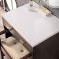 James Martin Vanities Addison 30" Freestanding Countertop Unit in Mid Century Acacia with 3 cm White Zeus Quartz Top, , large