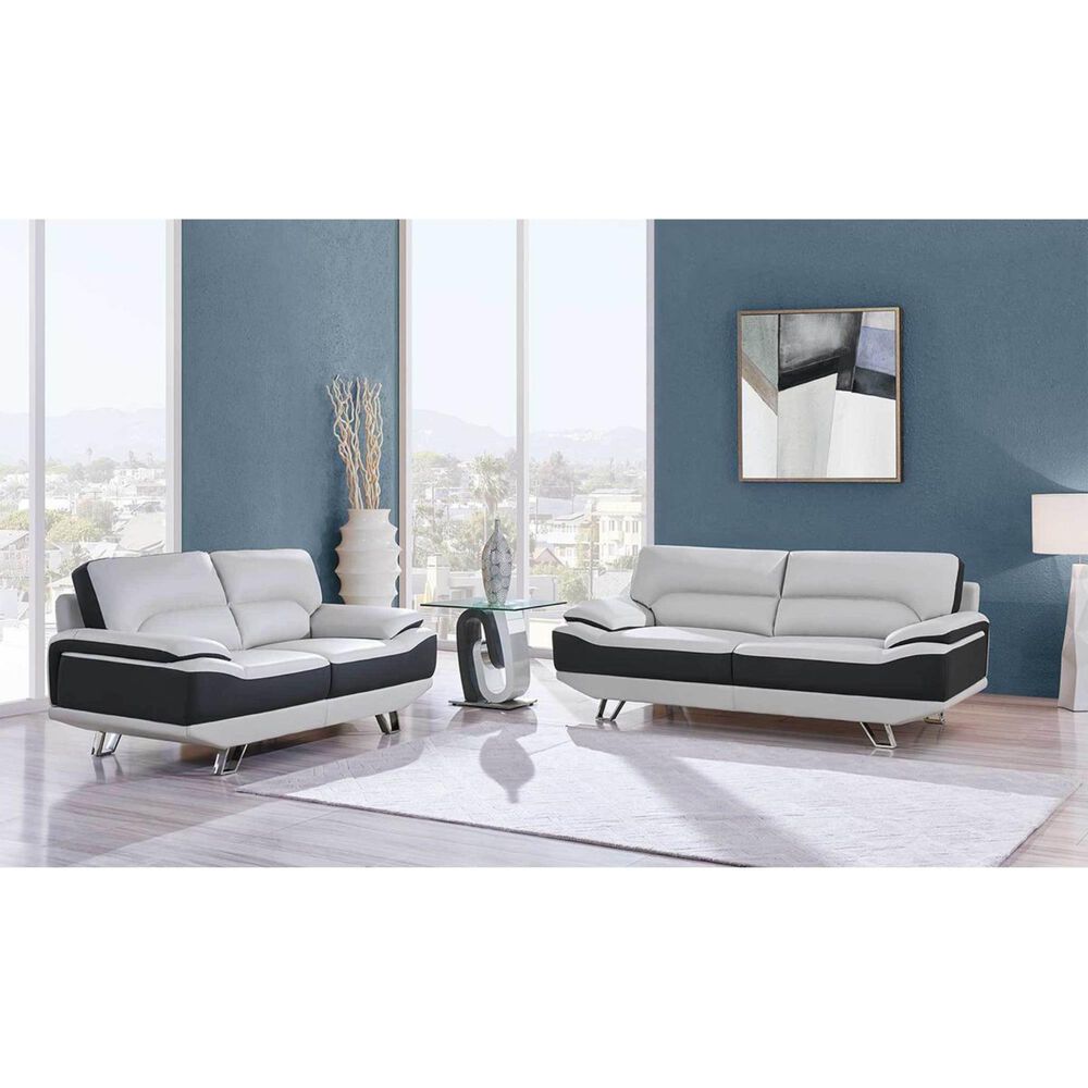 Global Furniture USA End Table in White and Grey, , large