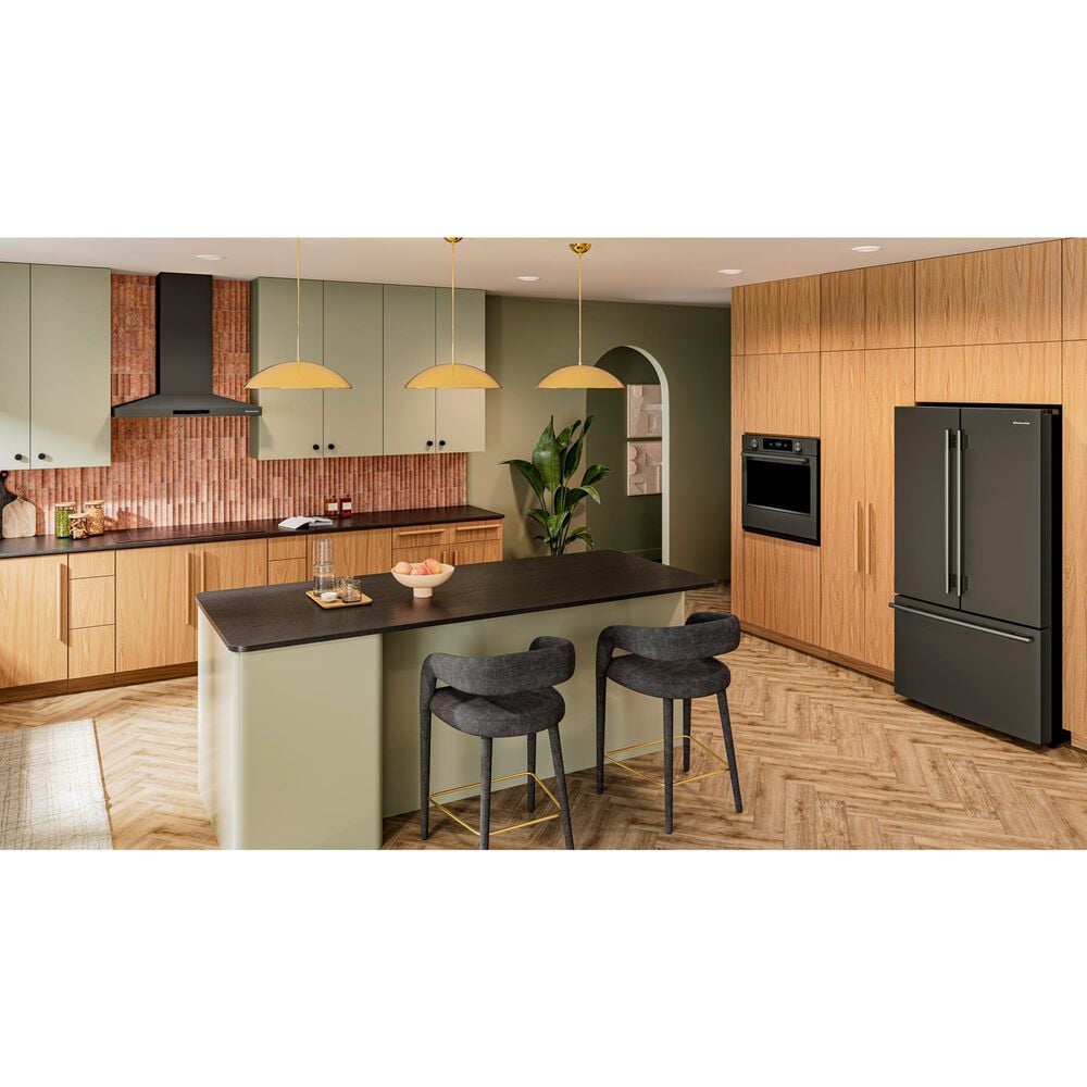 KitchenAid 5 Cu. Ft. Smart Electric Single Wall Oven with Intelligent Cooking Camera in Black Ore, , large