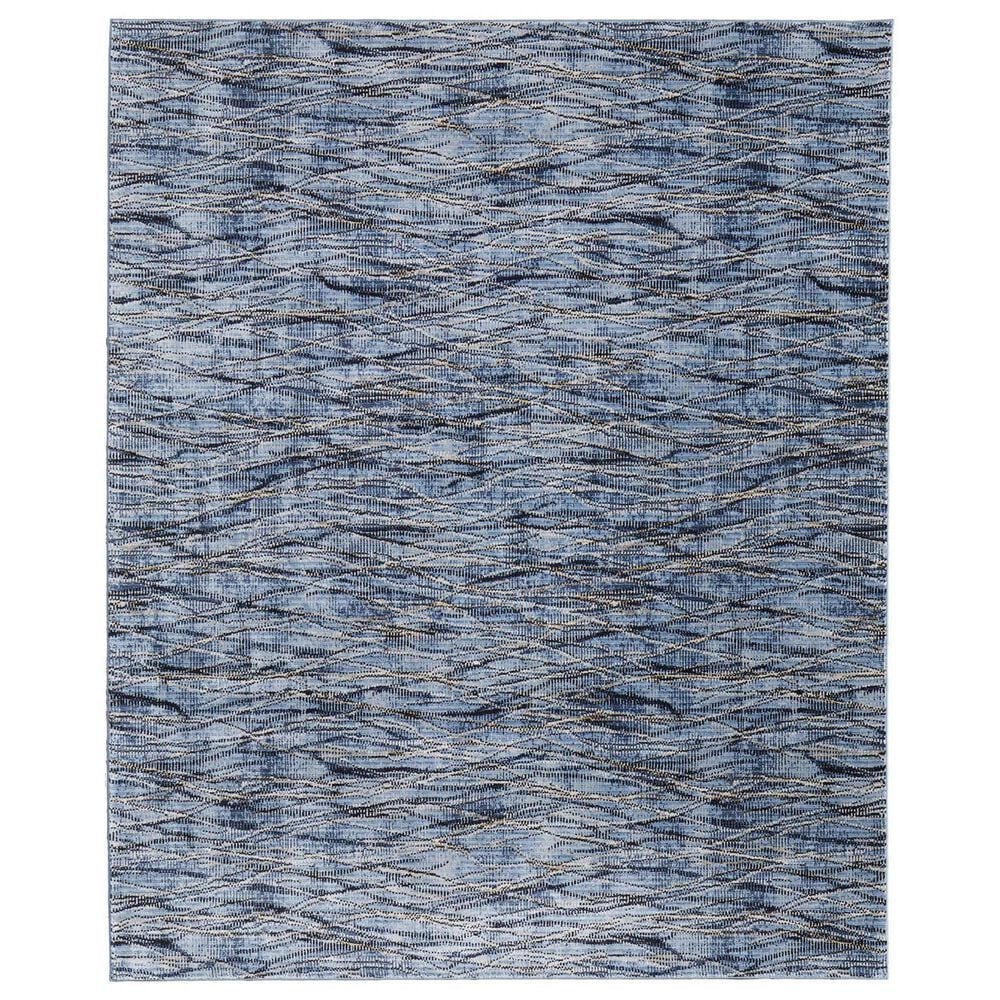 Feizy Sonora 7"10" x 10"3" Blue and Navy Area Rug, , large