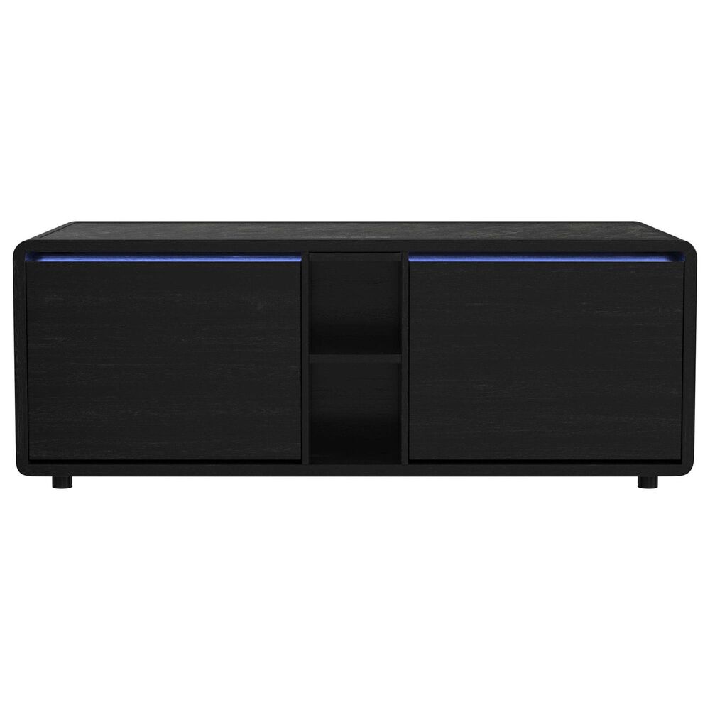 Mayberry Hill Halo Smart Coffee Table with Fridge and Speaker in Black, , large