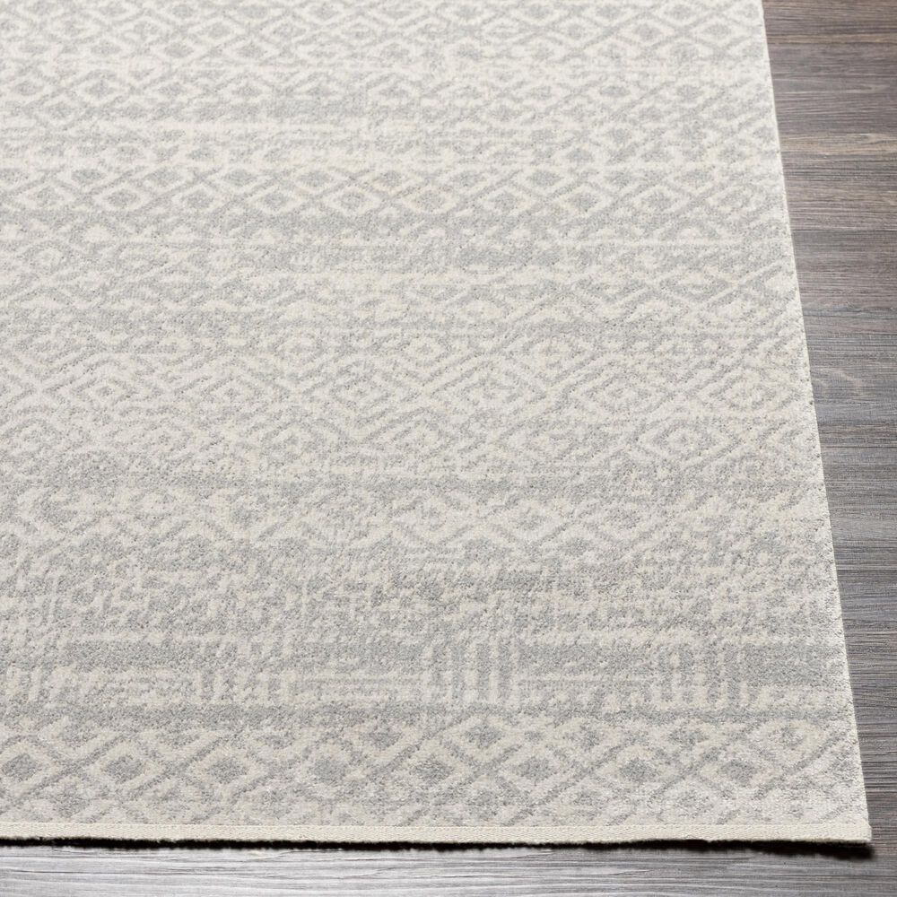 Surya Lavadora 2&#39;7&quot; x 7&#39;3&quot; Gray and Light Gray Runner, , large