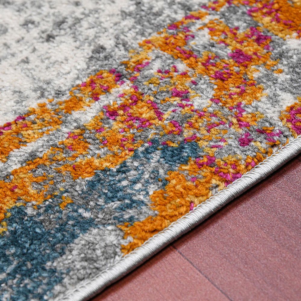 Amer Rugs Montana 2&#39; x 3&#39; Orange and Blue Area Rug, , large