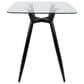 Lumisource Clara Counter Height Table in Black and Clear - Table Only, , large