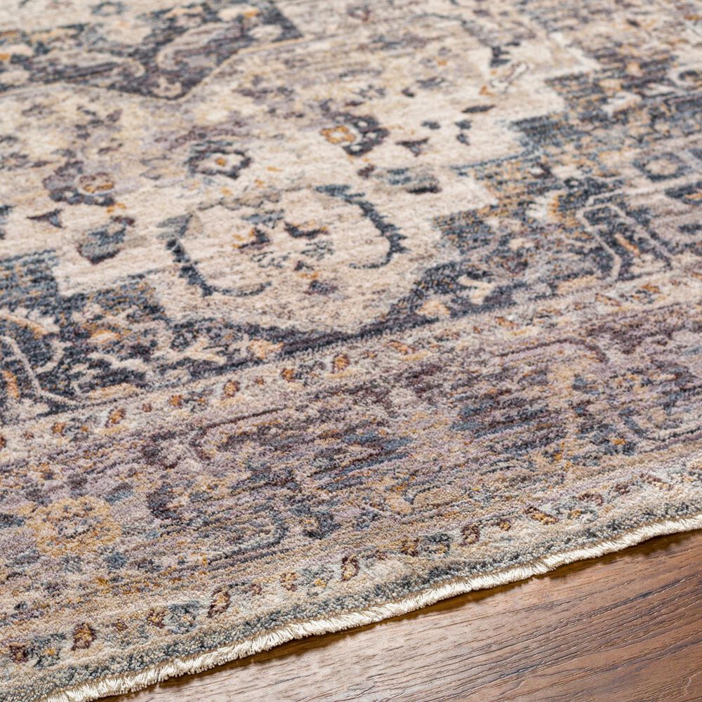 Surya Aida AAD-2311 5&#39; x 7&#39;9&quot; Beige, Medium Gray, Tan, Ivory, Deep Teal and Charcoal Area Rug, , large
