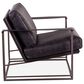 Home Trends & Design Grosvenor Arm Chair with Ebony Black Cushion in Matte Brown, , large