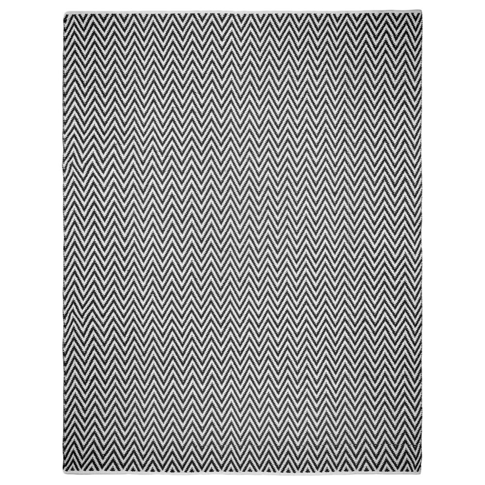 Safavieh Montauk MTK812 8' x 10' Black and Ivory Area Rug, , large