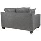 J Cooper USA Galaxy Stationary Sofa and Loveseat Set in Cinder, , large