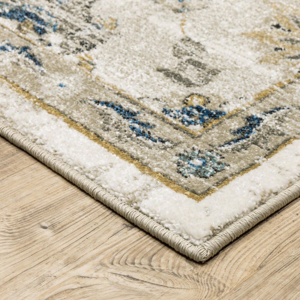 Oriental Weavers Venice Salerno 2&#39;3&quot; x 7&#39;6&quot; Beige and Gold Runner, , large