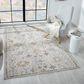 L&R Resources Allure 82470GML Gray and Blue 7"9" x 9"9" Area Rug, , large