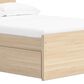 Ashley Onita Full Panel Platform Bed with 1 Side Storage in Natural, , large