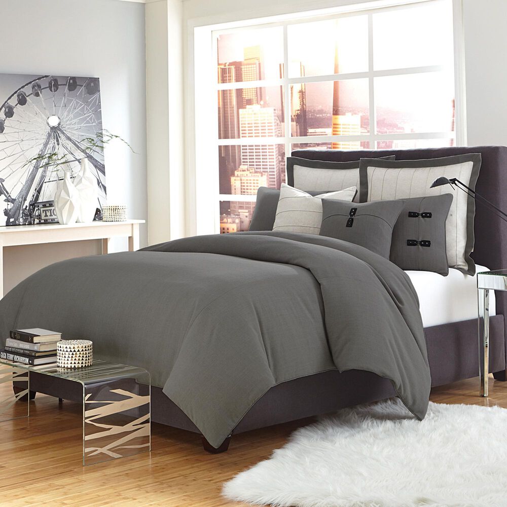 Vista Haus Fusion 8-Piece King Duvet Set in Gray, , large