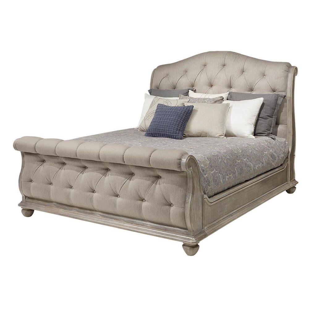 Vantage Summer Creek 4 Piece Queen Bed Set in Scrubbed Oak, , large
