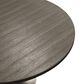 Leisuremod LeisureMod Verve Collection 48 Round Dining Table, Brushed Chrome Base with Dark Maple MDF Top, , large