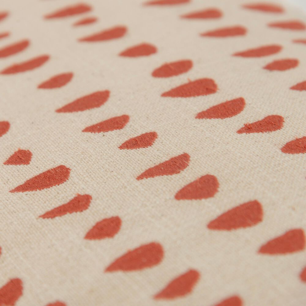 Rizzy Home 14&quot; x 26&quot; Dots Down Filled Lumbar Pillow in Coral and Natural, , large
