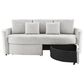 Lifestyle Solutions Beckett Stationary Storage Sofa in Ivory, , large