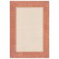 Surya Alfresco 3"7" x 5"7" Rust and Beige Indoor/Outdoor Area Rug, , large