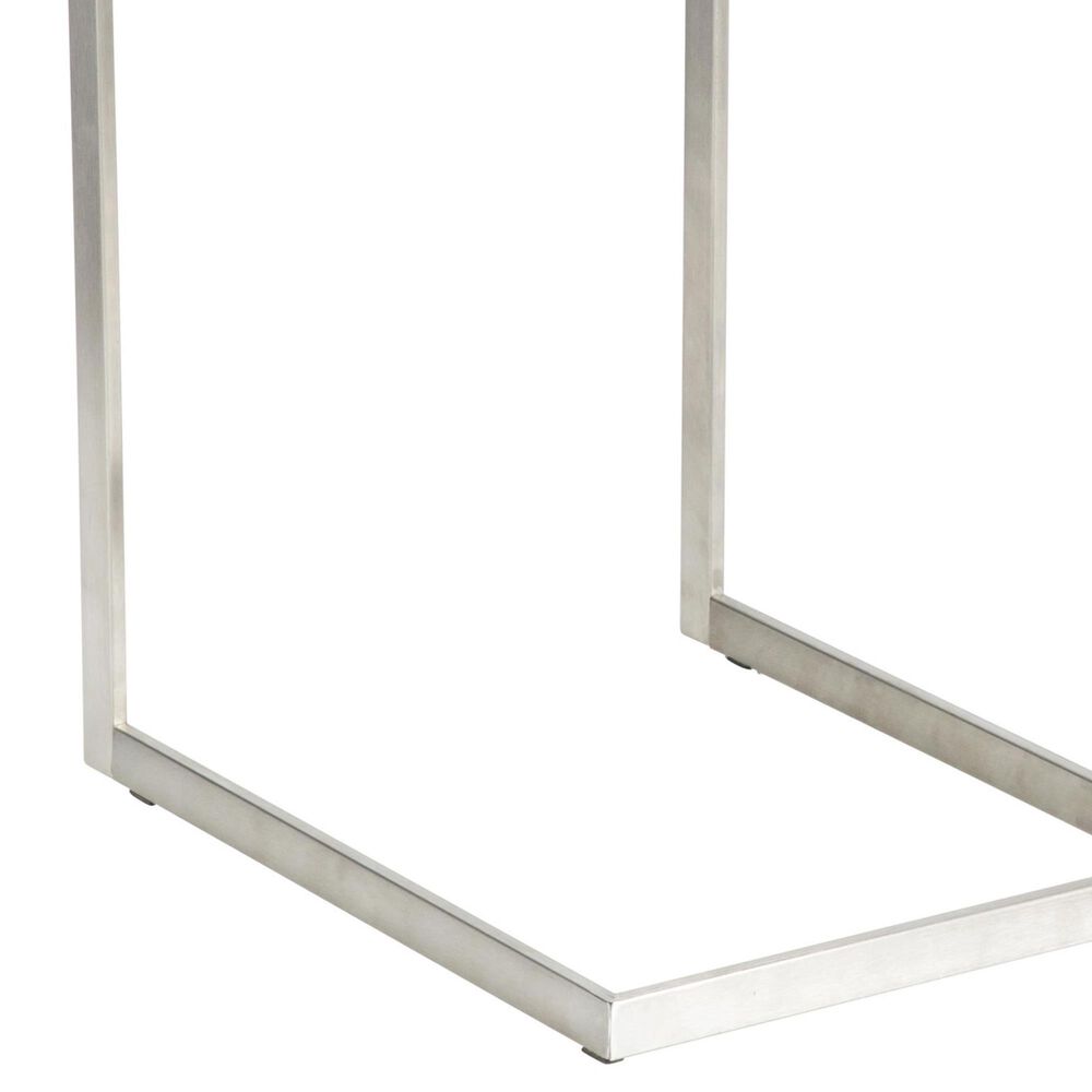 Lumisource Zenn End Table in Stainless Steel and Clear, , large