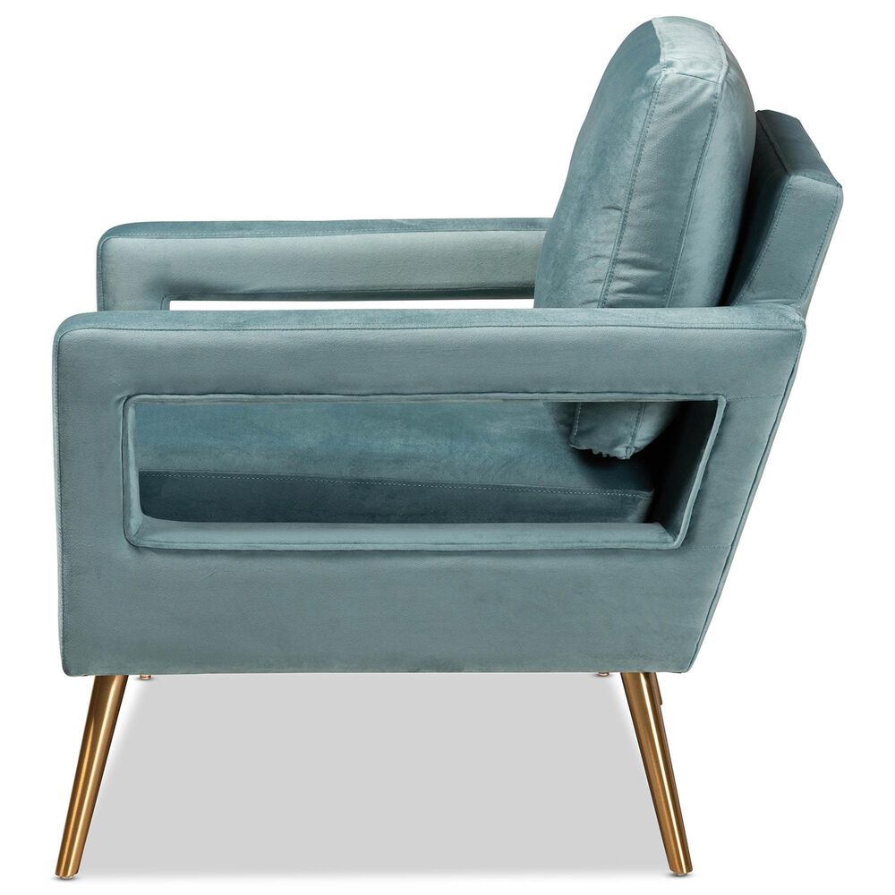 Baxton Studio Leland Arm Chair in Light Blue, , large