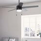 Hunter Bardot 52" LED Indoor Ceiling Fan with Light in Matte Black, , large