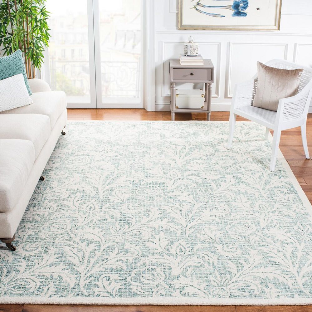 Safavieh Micro-Loop MLP379F 4&#39; x 6&#39; Gray and Ivory Area Rug, , large